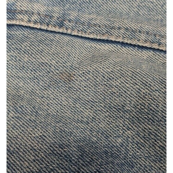 Vintage Calvin Klein Silver Snap Buttons Distressed Denim Jean Jacket Mens Sz L - Picture 8 of 12